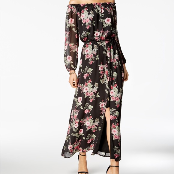 Nine West Other - SALE!! Nine West Floral Off Shoulder Maxi Dress